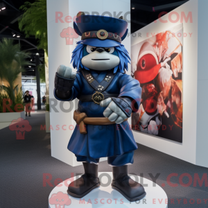 Navy Samurai mask drakt...