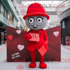 Red Love Letter maskot...