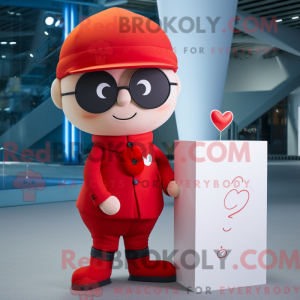 Red Love Letter maskot...