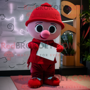 Red Love Letter mascot...