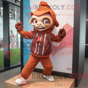 Rust Acrobat maskot kostyme...