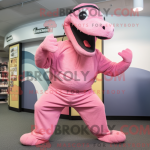 Pink Titanoboa maskot...