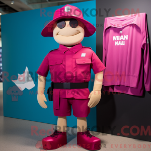 Magenta Soldier mascot...