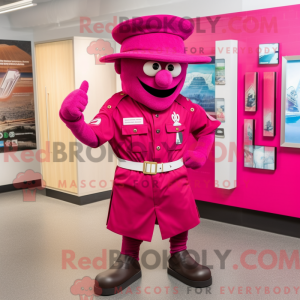 Disfraz de mascota Magenta...