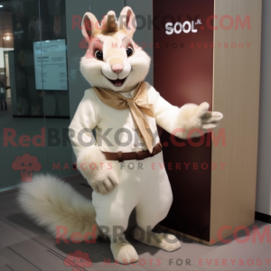 Kremowa maskotka Squirrel...