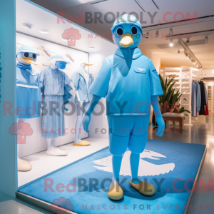 Sky Blue Geese mascot...