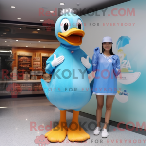 Postava maskota Sky Blue...
