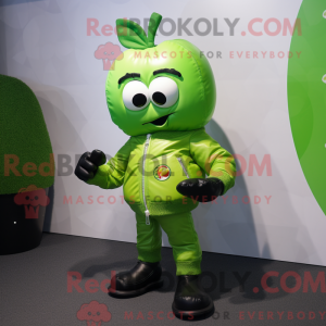 Postava maskota Lime Green...