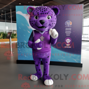 Purple Jaguar mascot...