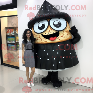 Black Pizza Slice mascot...