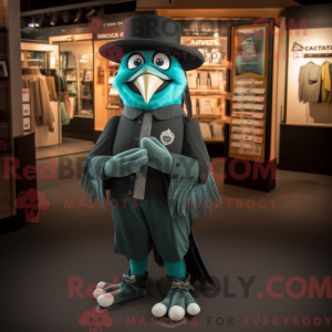 Teal Crow Maskottchen...