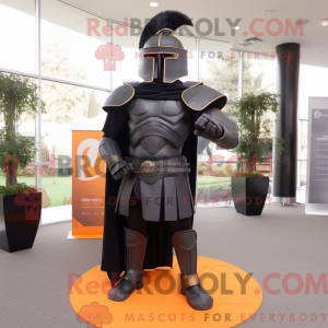 Sort Spartan Soldier maskot...