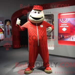 Red Ray maskot kostume...