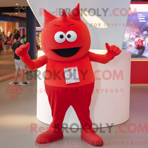 Red Ray maskot kostume...
