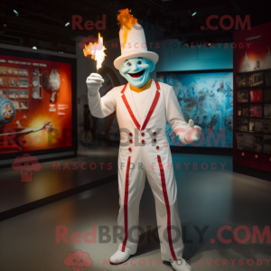 White Fire Eater mascot...