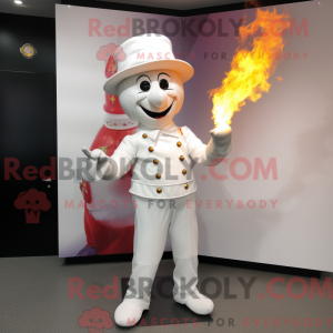 White Fire Eater maskot...