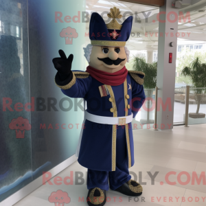 Navy King-mascottekostuum...