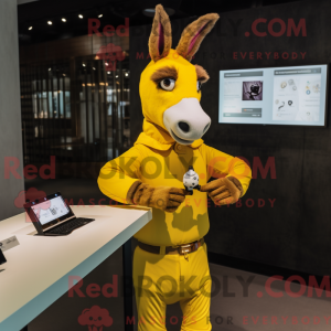Disfraz de mascota burro...