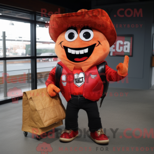 Rød Nachos maskot kostume...
