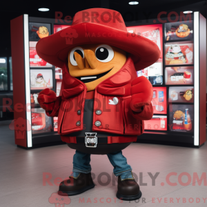 Rød Nachos maskot kostume...