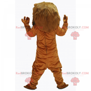 Lion mascot with a pink nose - Redbrokoly.com