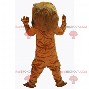 Mascota león con nariz rosada - Redbrokoly.com
