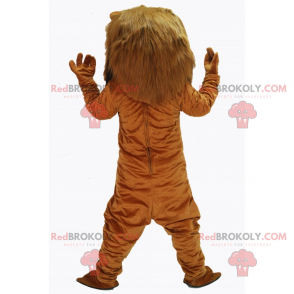 Lion mascot with a pink nose - Redbrokoly.com