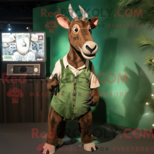 Forest Green Okapi mascot...