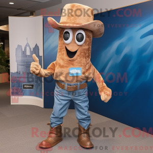 Brown Squid-mascottekostuum...