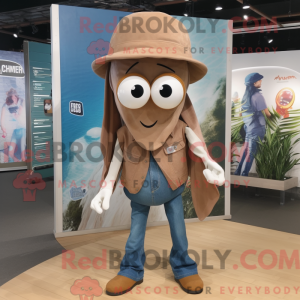 Brown Squid-mascottekostuum...