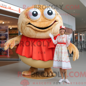 Disfraz de mascota de Crab...