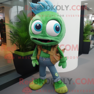 Green Betta Fish mascot...