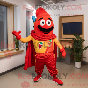Rød Fajitas maskot kostume...