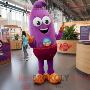 Magenta Eggplant mascot...