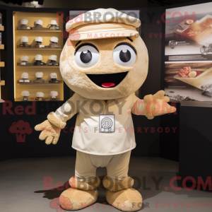 Beige Pho maskot kostume...