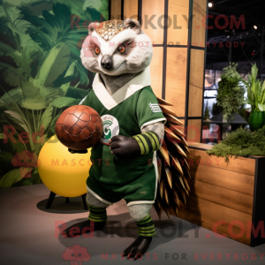 Grøn Pangolin maskot...
