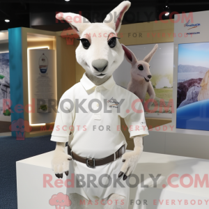 White Kangaroo mascot...