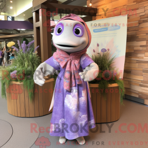 Lavender Salmon mascot...