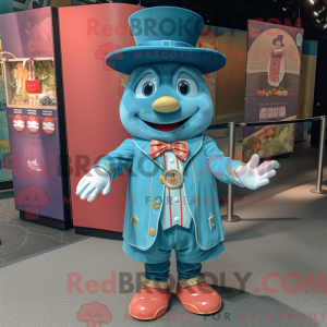 Teal Ring Master maskot...