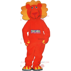 Orange løve maskot - Redbrokoly.com