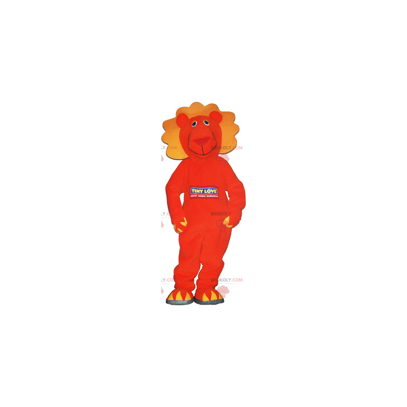 Mascotte leone arancione - Redbrokoly.com