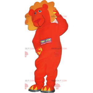 Orange lejonmaskot - Redbrokoly.com