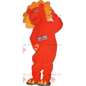 Orange lion mascot - Redbrokoly.com