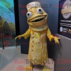 Guld Ceviche maskot kostume...
