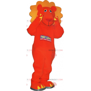 Mascotte leone arancione - Redbrokoly.com