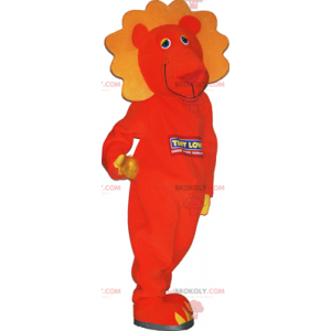 Mascote leão laranja - Redbrokoly.com