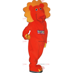 Oranžový lev maskot - Redbrokoly.com