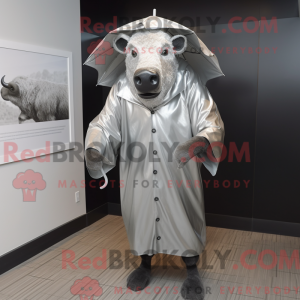 Sølv Buffalo maskot drakt...