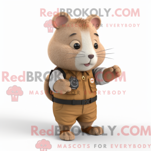 Brauner Hamster Maskottchen...