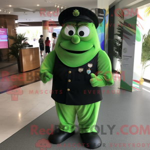 Olive Police Officer mascot...